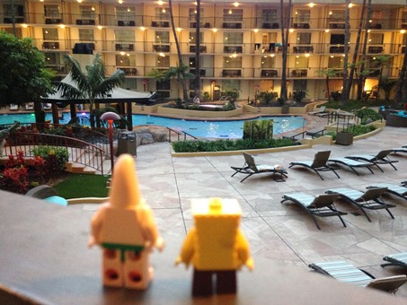 at the hotel